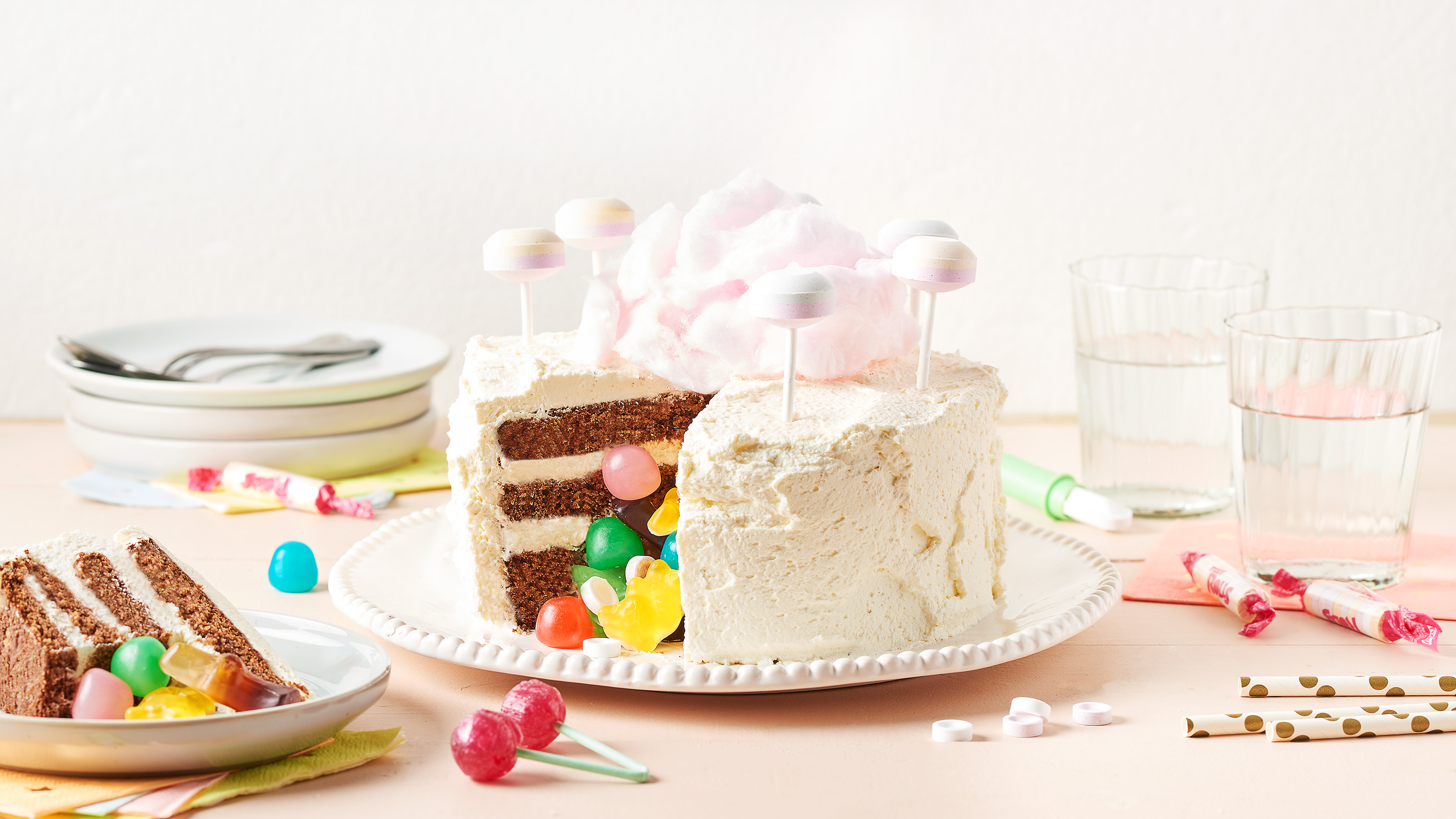 Recette de Gâteau princesse d'anniversaire aux bonbons